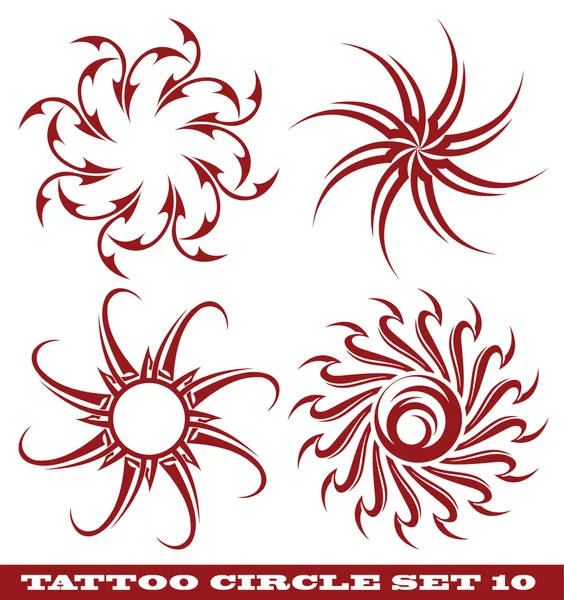 Sol del tatuaje — Vector de stock