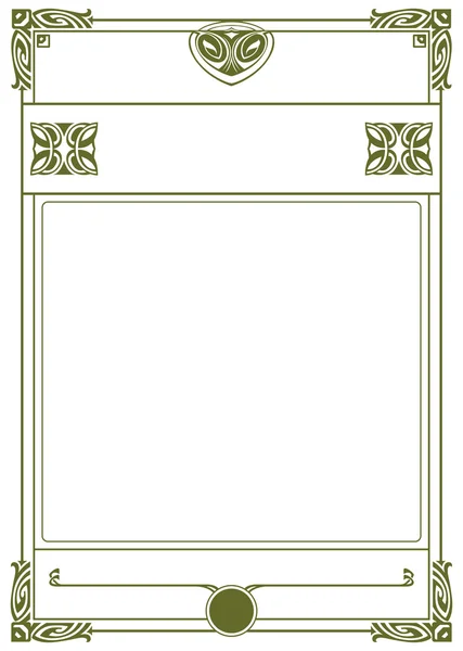 Vector framework in antique style — Stock Vector