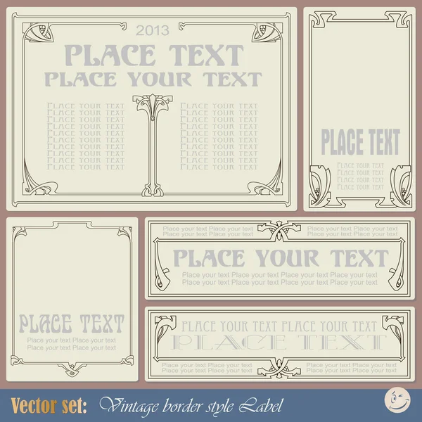 Vintage style labels — Stock Vector