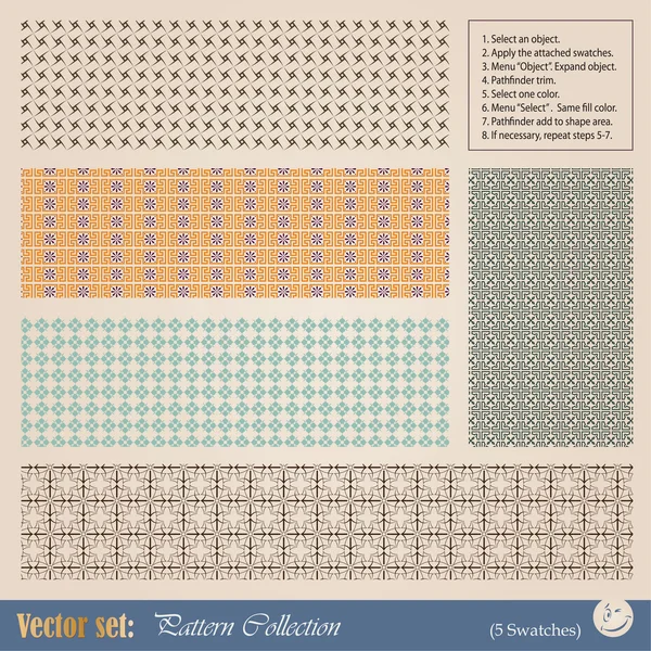 Patrón sin costura vectorial — Archivo Imágenes Vectoriales