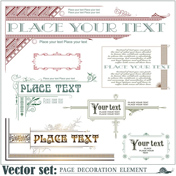 Template for the design Royalty Free Stock Vectors