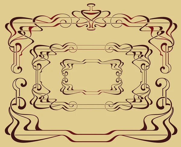 Cadre abstrait vectoriel — Image vectorielle