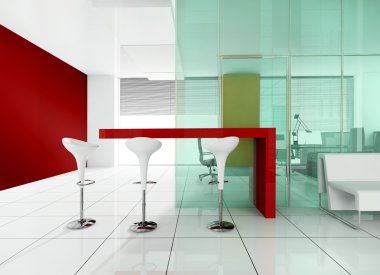 modern bir iç barda