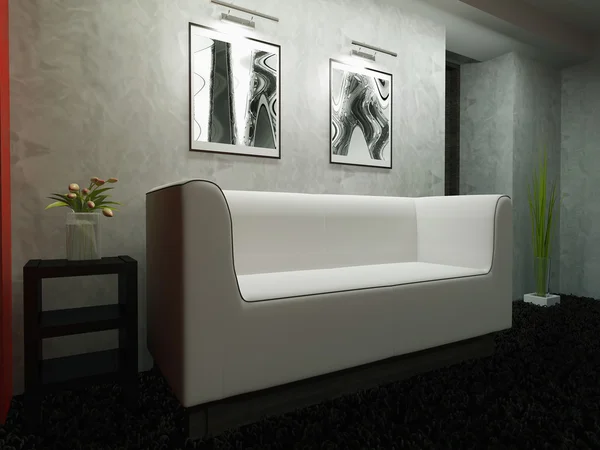 Beyaz mobilya — Stok fotoğraf