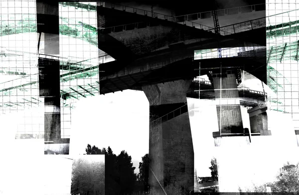 Arquitetura moderna - composição abstrata — Fotografia de Stock