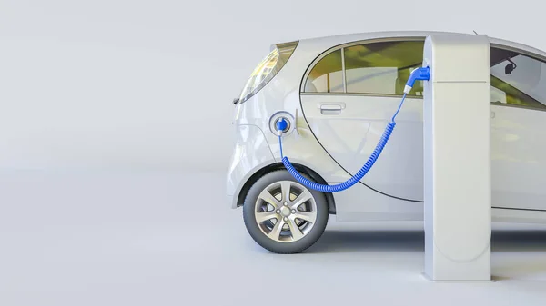 Elektrikli Bir Arabanın Boyutlu Canlandırması — Stok fotoğraf
