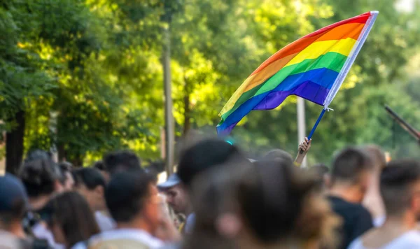 Madrid July 9Th 2022 Gay Pride Parade 免版税图库图片