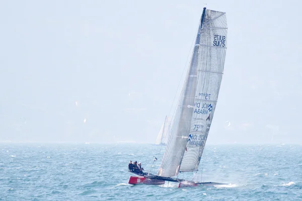 75 Bol D'or Mirabaud sailing close to the wind - Multicento 2012 — Stock Photo, Image