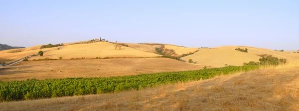Paesaggio in Toscana all'alba — Foto Stock