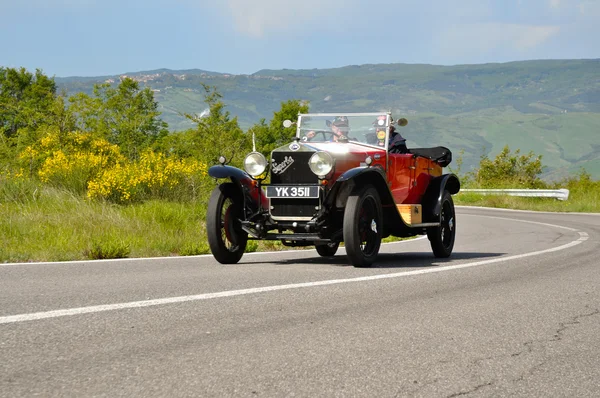 Rot om superba während 1000 miglia — Stockfoto