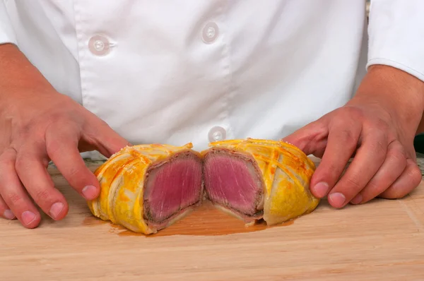 Carne de bovino Wellington — Fotografia de Stock