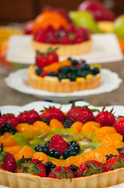 Tortas de frutas — Fotografia de Stock