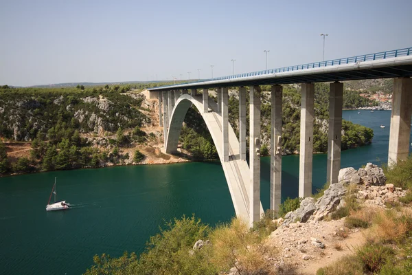 Bridge over the river Krka — Stock Photo, Image