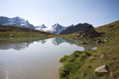 Göl planı borgno, valsavaranche.