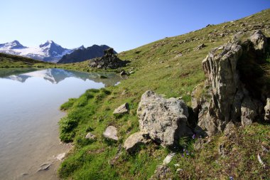 Göl planı borgno, valsavaranche.