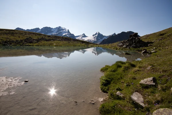 Göl planı borgno, valsavaranche.