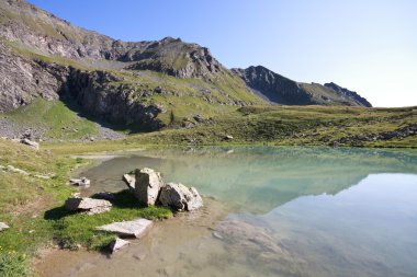 Göl planı borgno, valsavaranche.