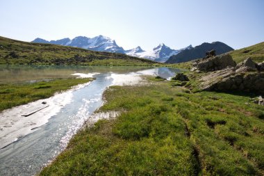 Göl planı borgno, valsavaranche.