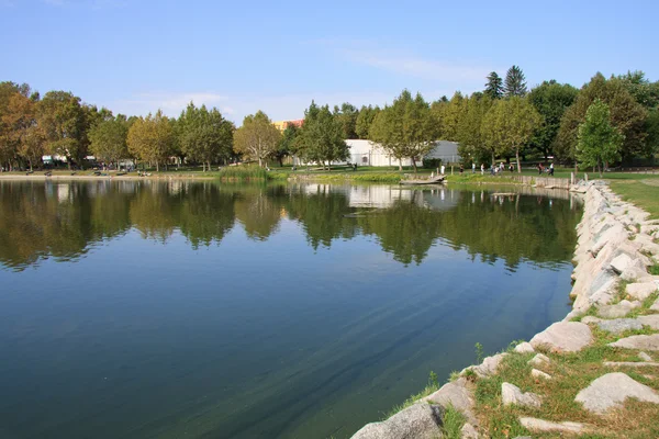 Lido Gavirate - Lake Varese — Stock Photo, Image