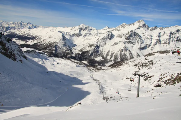 Pista de esqui (Monte Rosa ) — Fotografia de Stock