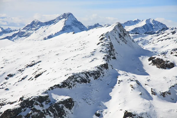 Zimowy krajobraz (Monte Rosa) — Zdjęcie stockowe