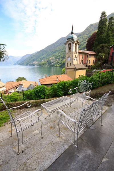 Městě Faggeto lario - jezero como — Stock fotografie