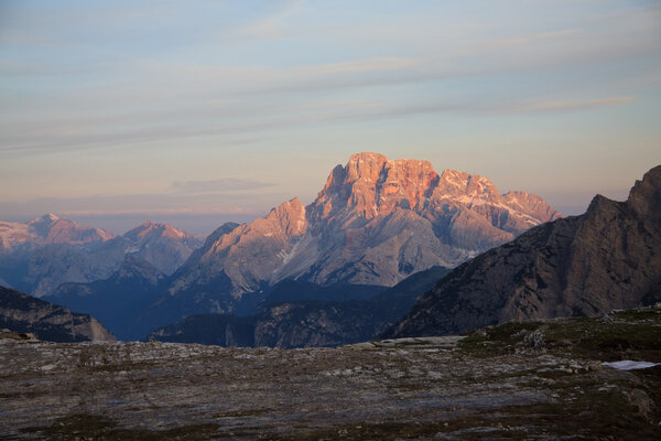 View from the hut Locatelli