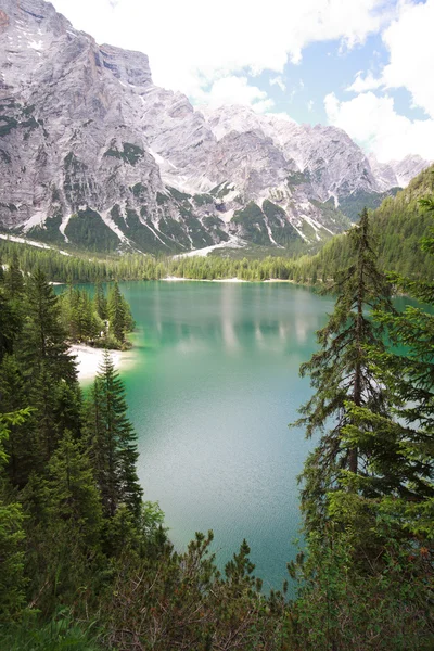 Lake Braies — Stock Photo, Image