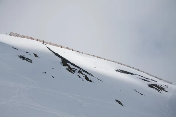 Avalanche on the slopes of Monte Rosa — Stock Photo, Image