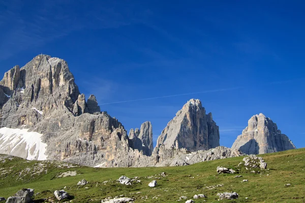 Mount paterno en drie pieken — Stockfoto