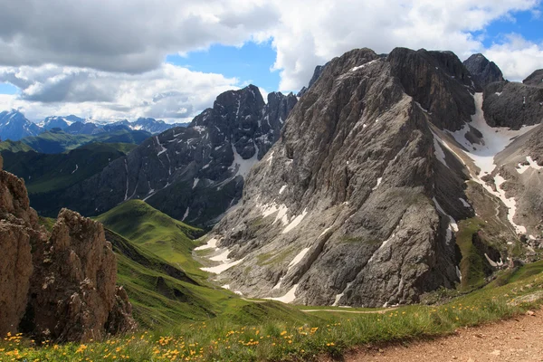 Skupina Rosengarten antermoia — Stock fotografie