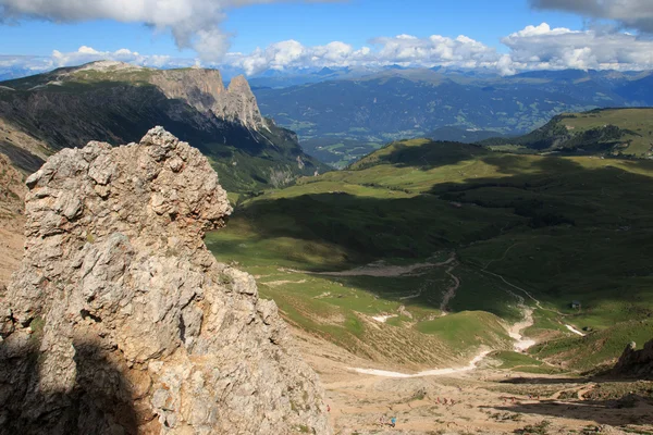 Alpe di Siusi del tenedor Dientes Roterd —  Fotos de Stock
