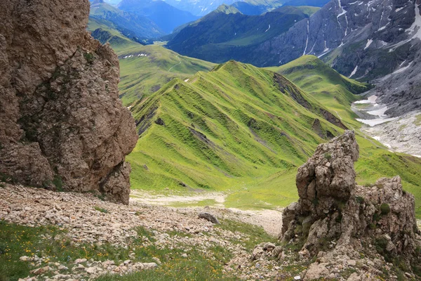 Альп-di місті siusi від вилку зубів roterd — стокове фото