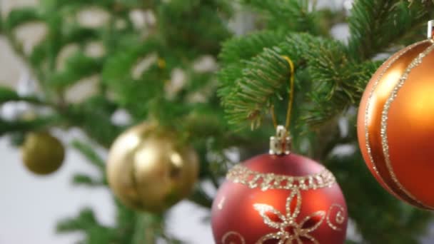 Decorazioni albero di Natale — Video Stock