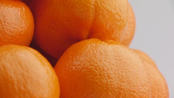 Tangerines closeup — Stock Video