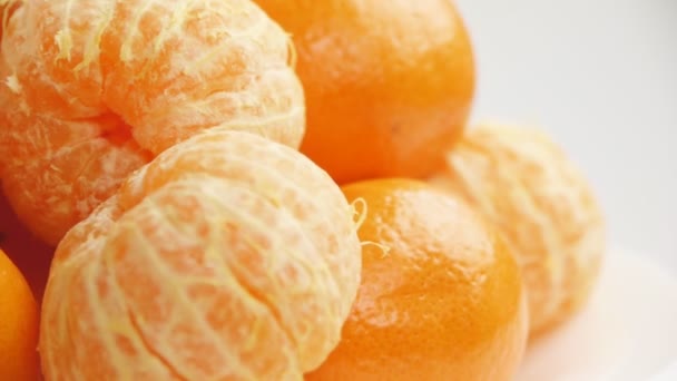 Tangerines closeup — Stock Video