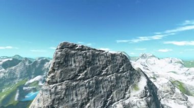 dağlar manzara yukarıdan görünüm