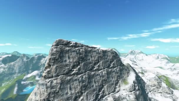 Montagnes vue paysage d'en haut 