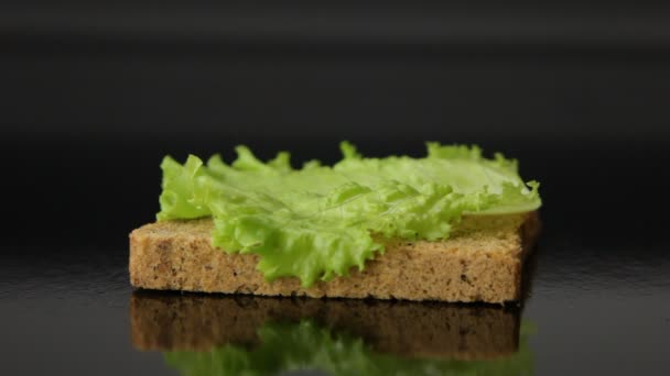Förbereda smörgås — 图库视频影像