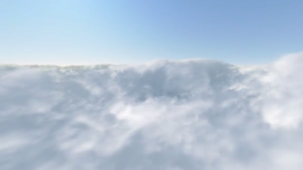 Flug über den Wolken — Stockvideo