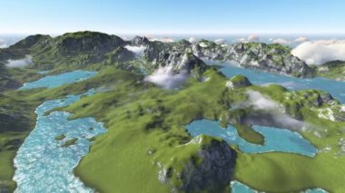 Dağların üzerinden uçarken