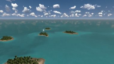 Adalar arasında tekne