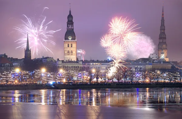 Salute i riga. — Stockfoto