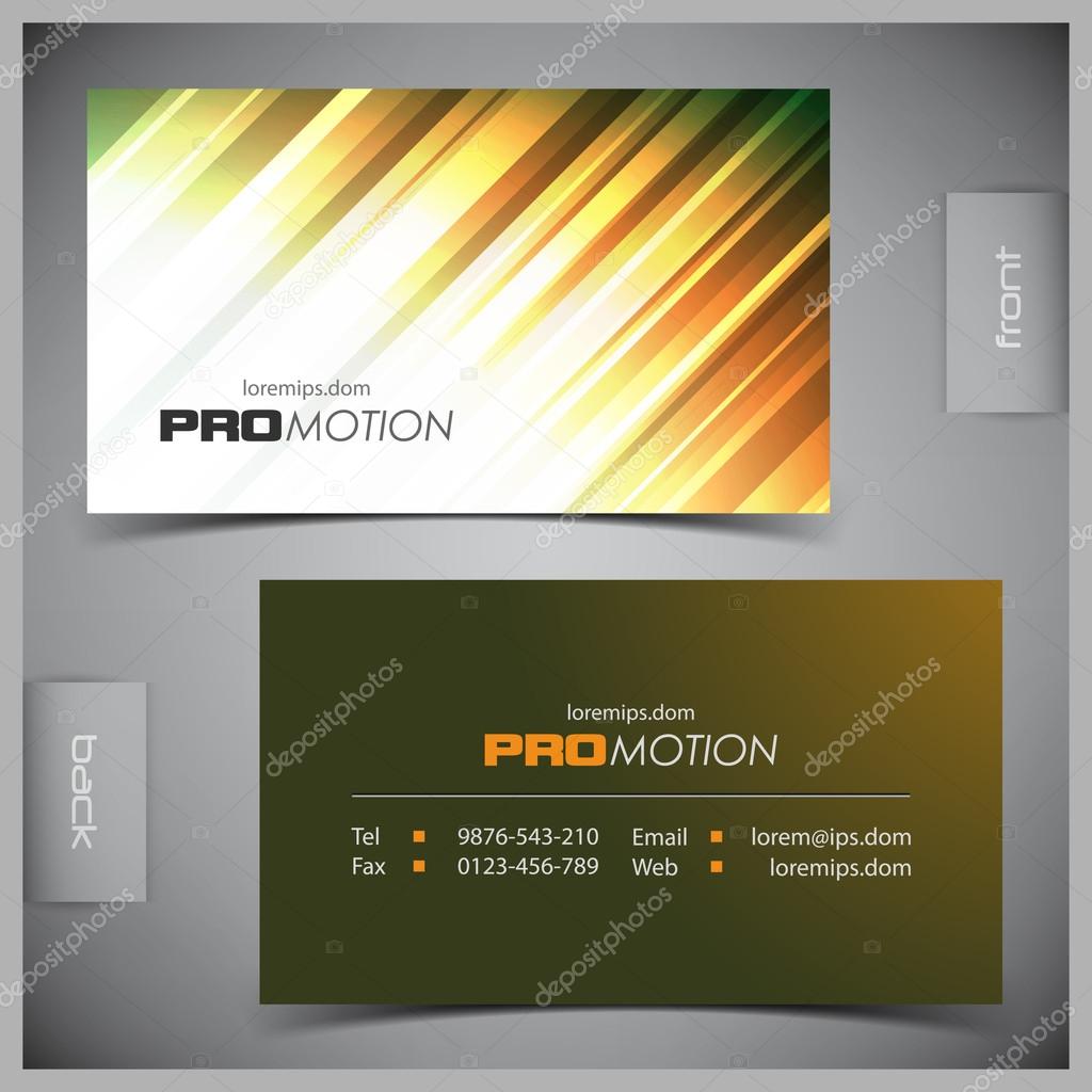 Set of creative business cards