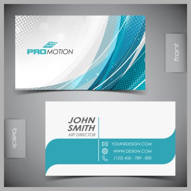 Set of creative business cards clipart