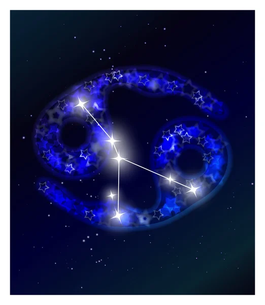 星空に星座と星座の星座 — ストックベクタ