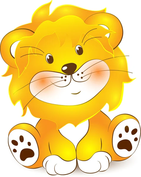 Illustration av lion cartoon Royaltyfria Stockvektorer