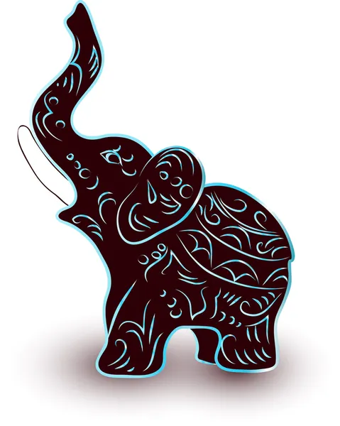 Elefante bambino carino — Vettoriale Stock