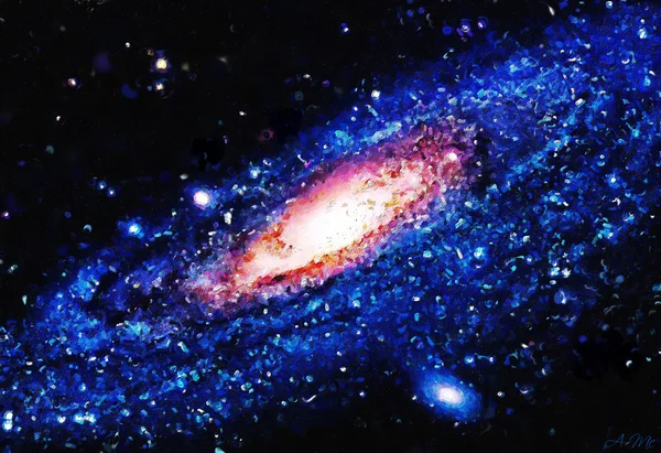 Malerei der Galaxie — Stockfoto