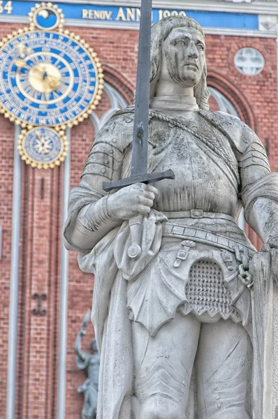 Riga statue von roland 01 — Stockfoto
